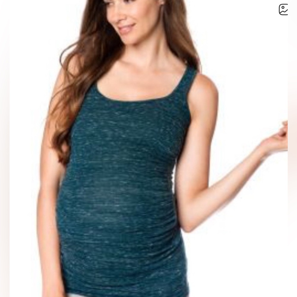 Women's Bellisimo Maternity Workout Tank - Black
